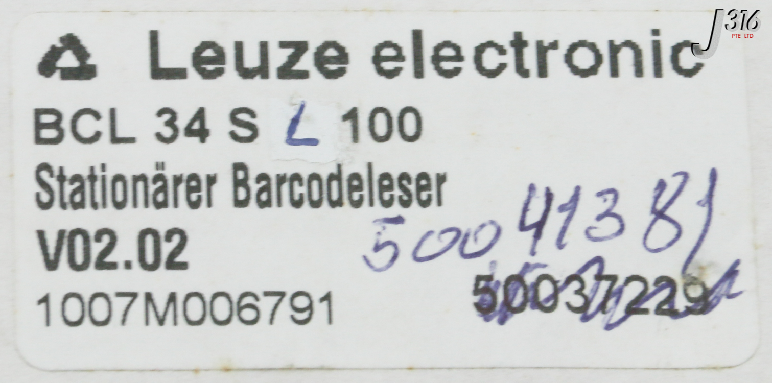 31676 LEUZE ELECTRONIC STATIONARY BARCODE READER (NEW) BCL 34 S L